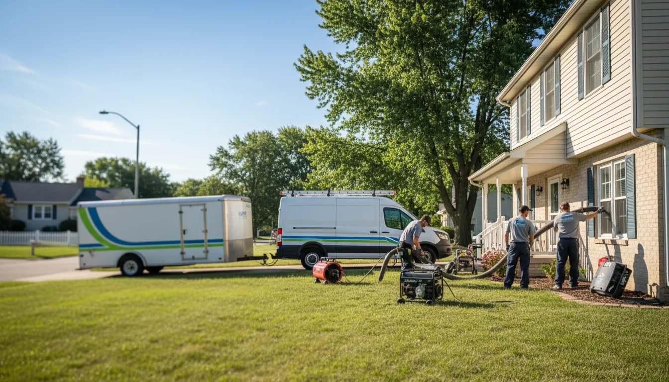 Flooded Basement Restoration And Cleanup With Repair in Noble, IL near me